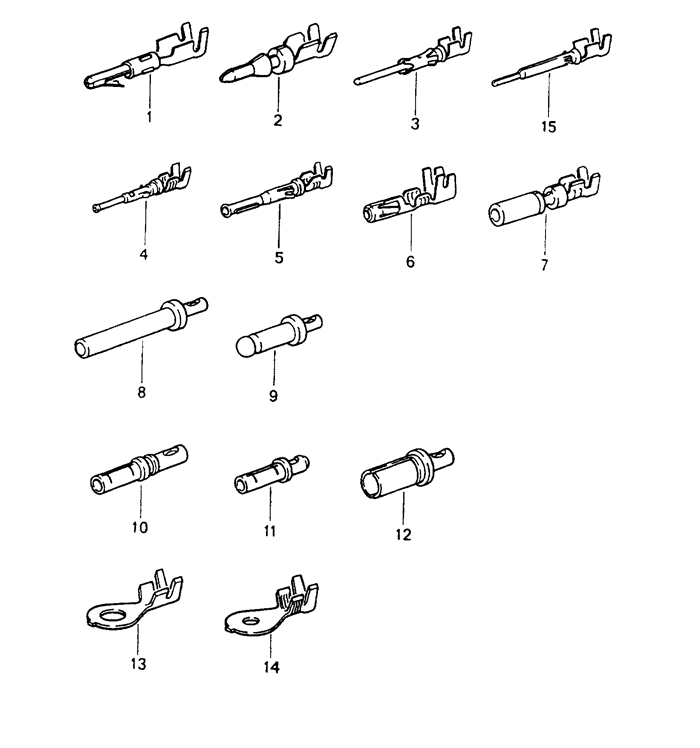 Round Connector Contact Pin Cable Shoe